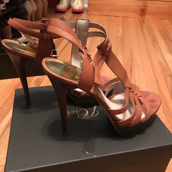 Michael Kors Cognac Brown Stiletto Sandals - Picture 6 of 7